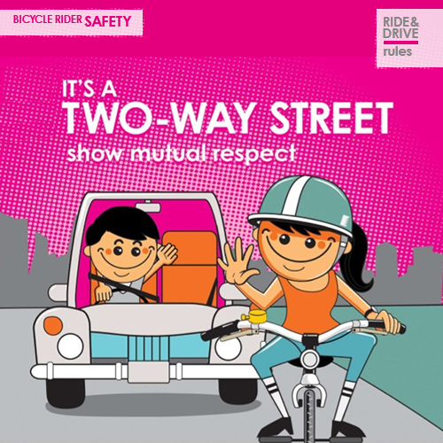 Link to 'It's a Two-Way Street' Cycle Safe Communities by Amy Gillett Foundation.