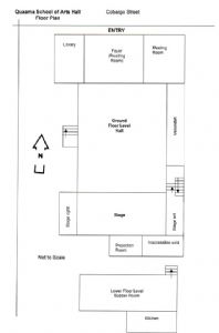 Floor plan of hall, click to view larger image.