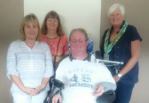Council’s Disability Support team (from left), Irene Theodorakis, Margaret (Peggy) Storch, Matthew Peters and Karen Griffiths.