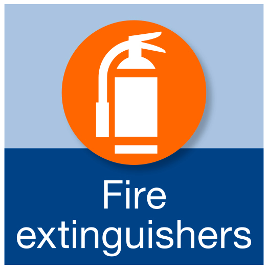 Fire extinquishers.