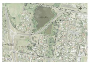 A plan of the new section of shared pathway to be completed by April 2017