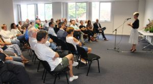 Around 50 people from small businesses across the Bega Valley attended a dynamic “Back to Business’ week event in Merimbula with Canberra based business coach Natasha Vanzetti.