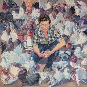‘Lucy and fans’ by Lucy Culliton, 2016 Archibald finalist.