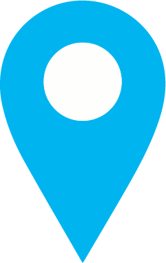 Blue map pin.