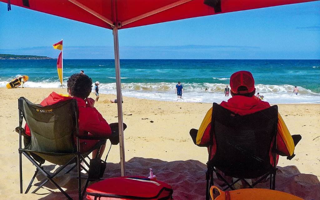 Image of Lifeguards at beach.