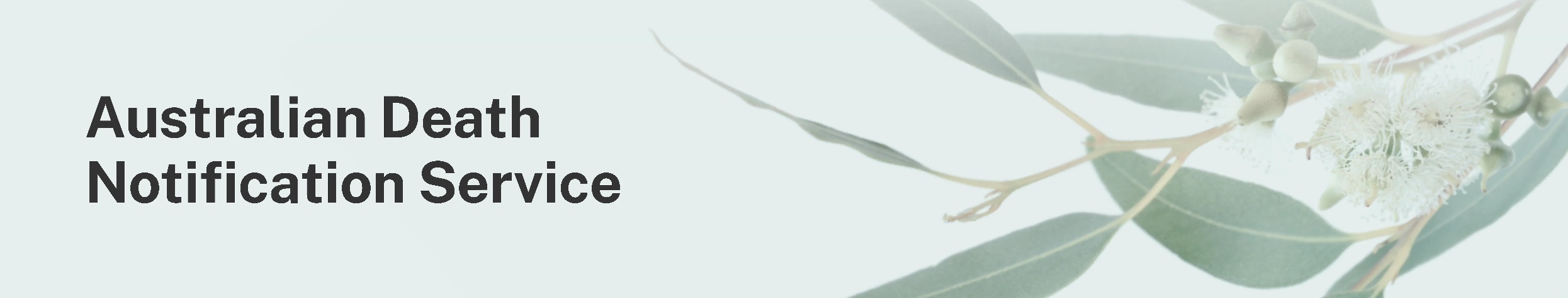 Australian Death Notification Service banner